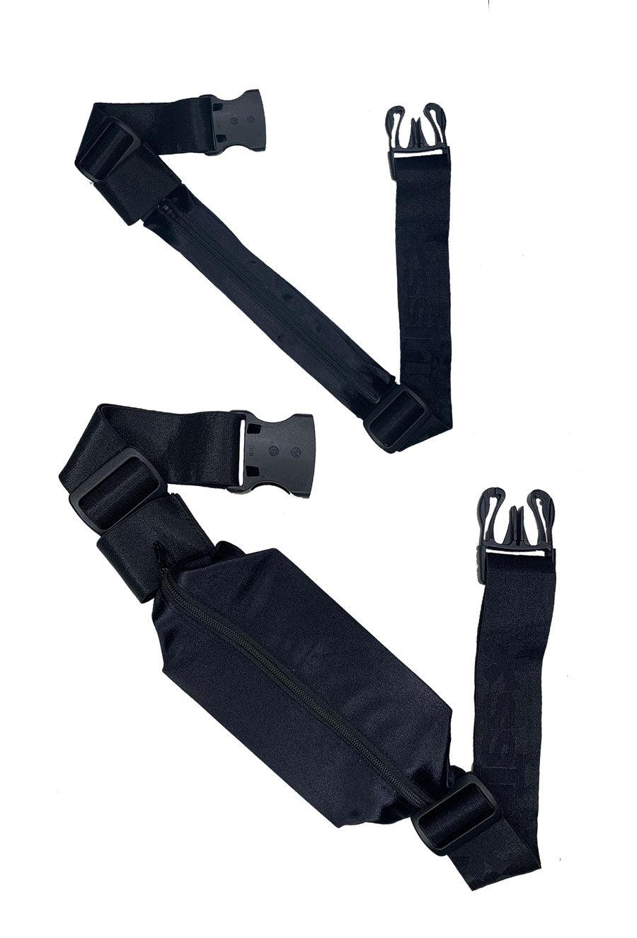 *ssBag I BLACK SATIN I Running Belt