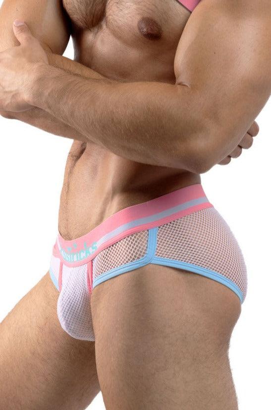 MESH BRIEFS | Pop Off Pink