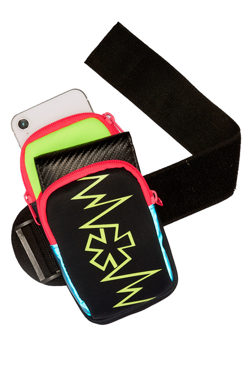althletic circuit party rave festival neon arm bag