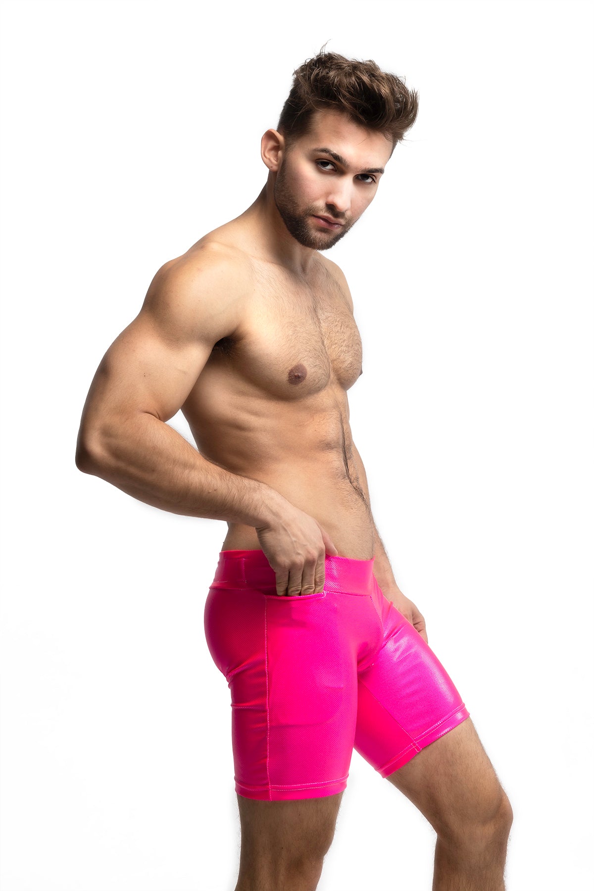 Joggers with Pocket | Neon Pink