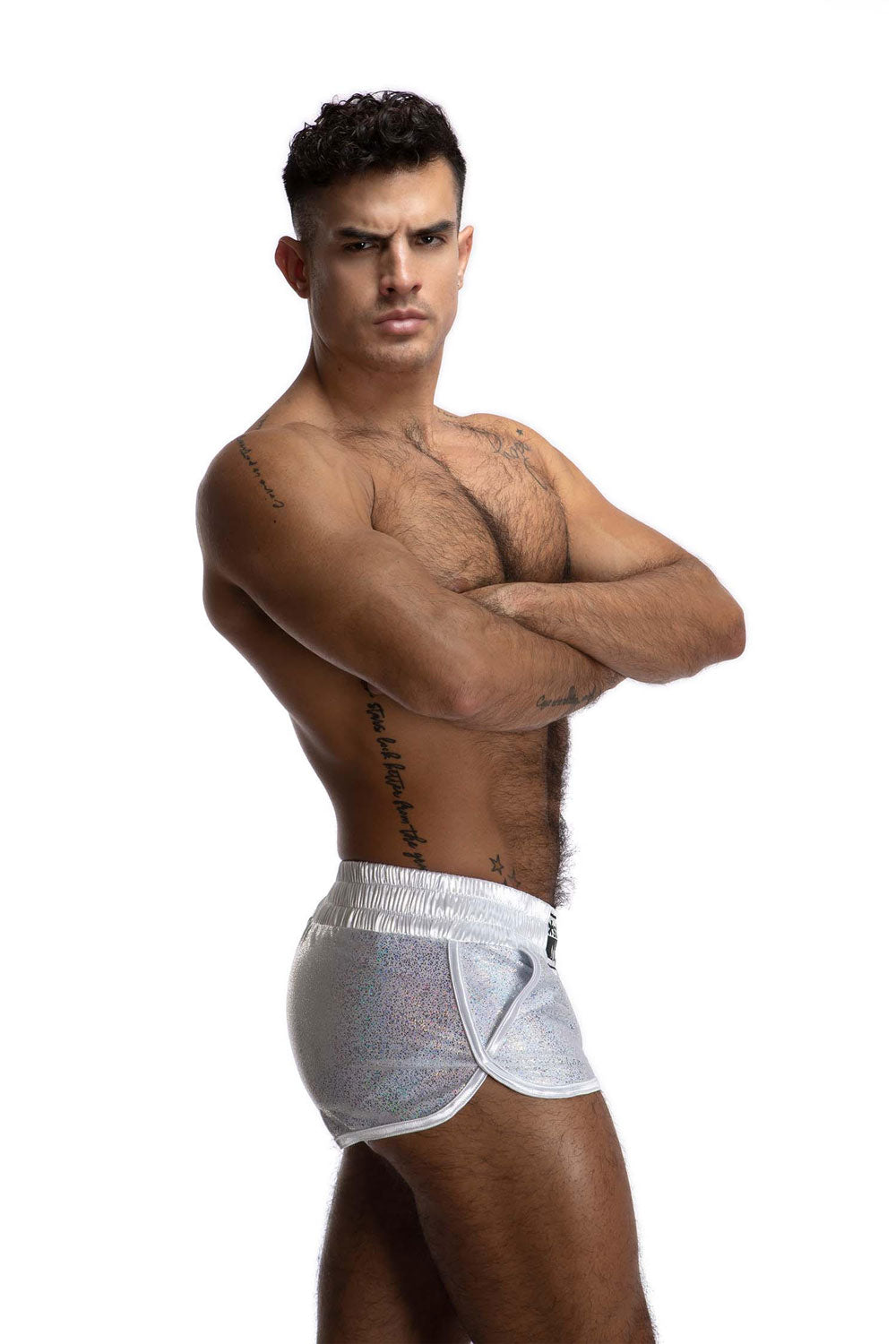 XXX Fighter Shorts | White Dazzle