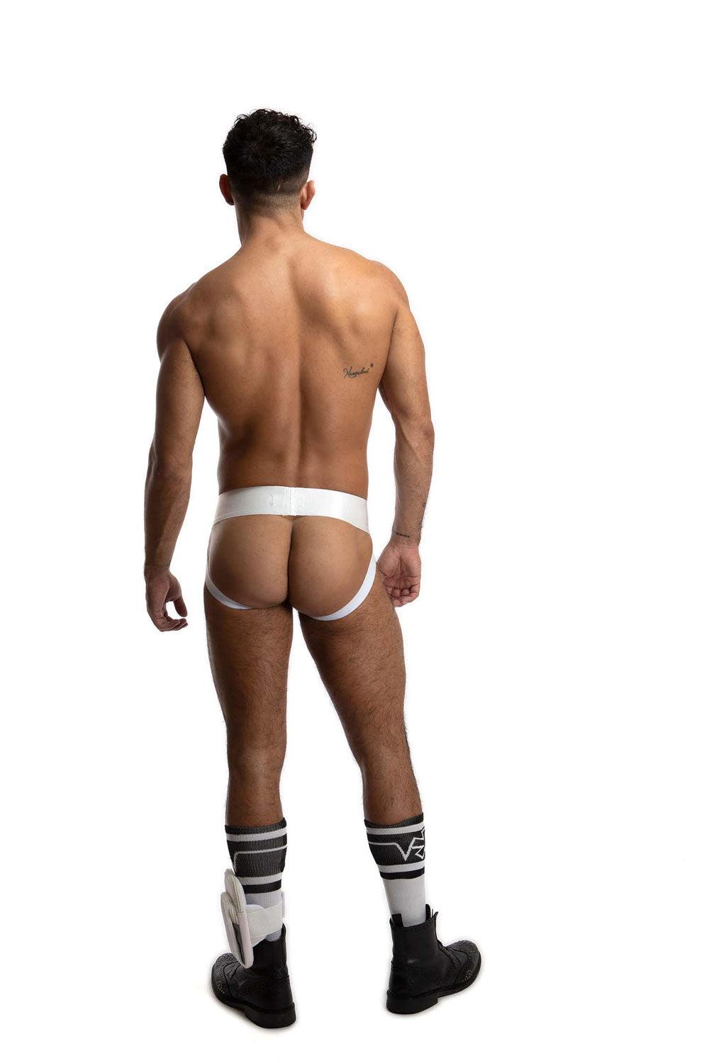 LUXE ATHLETIC JOCK | White Satin