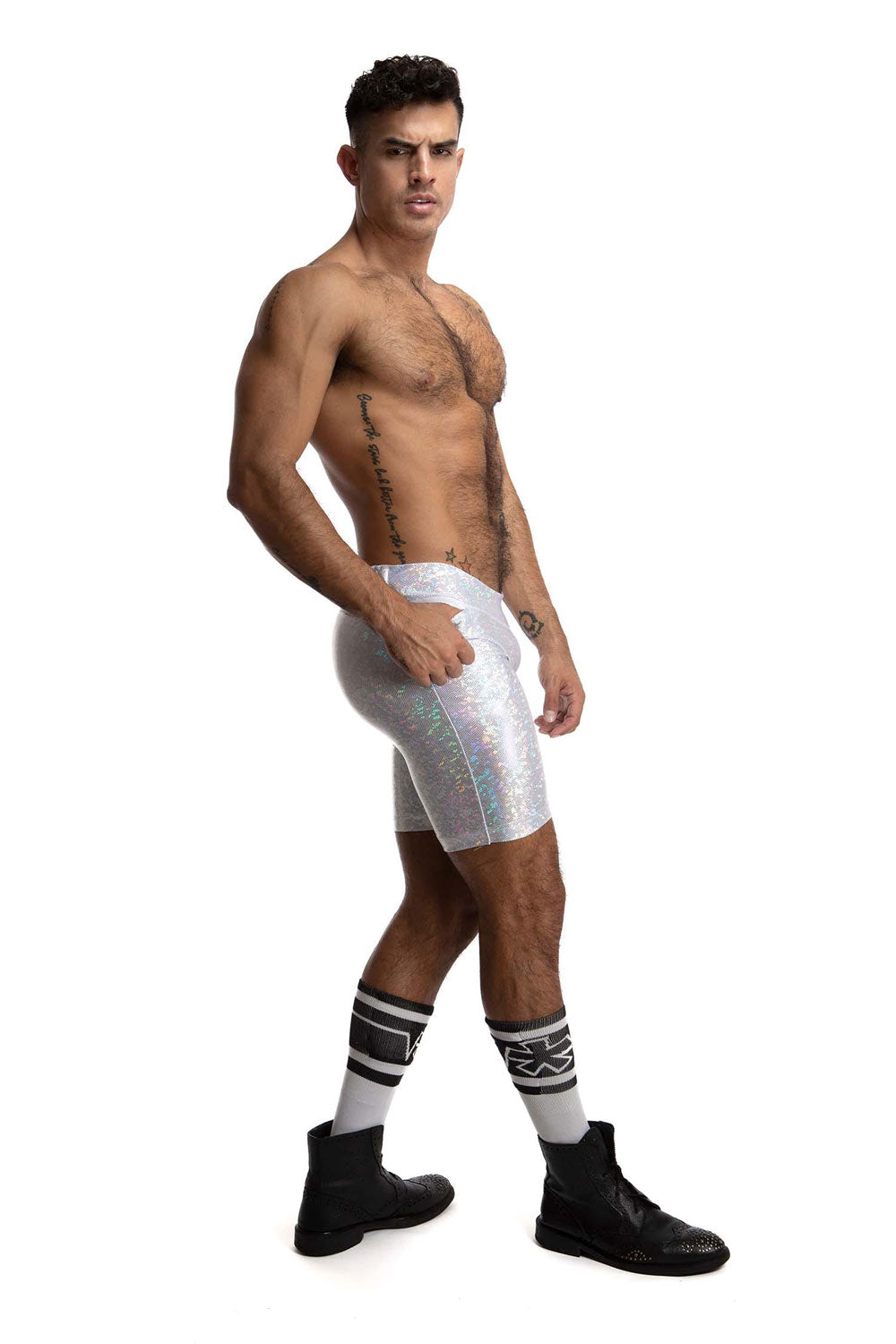 Joggers with Pocket | White Sparkle