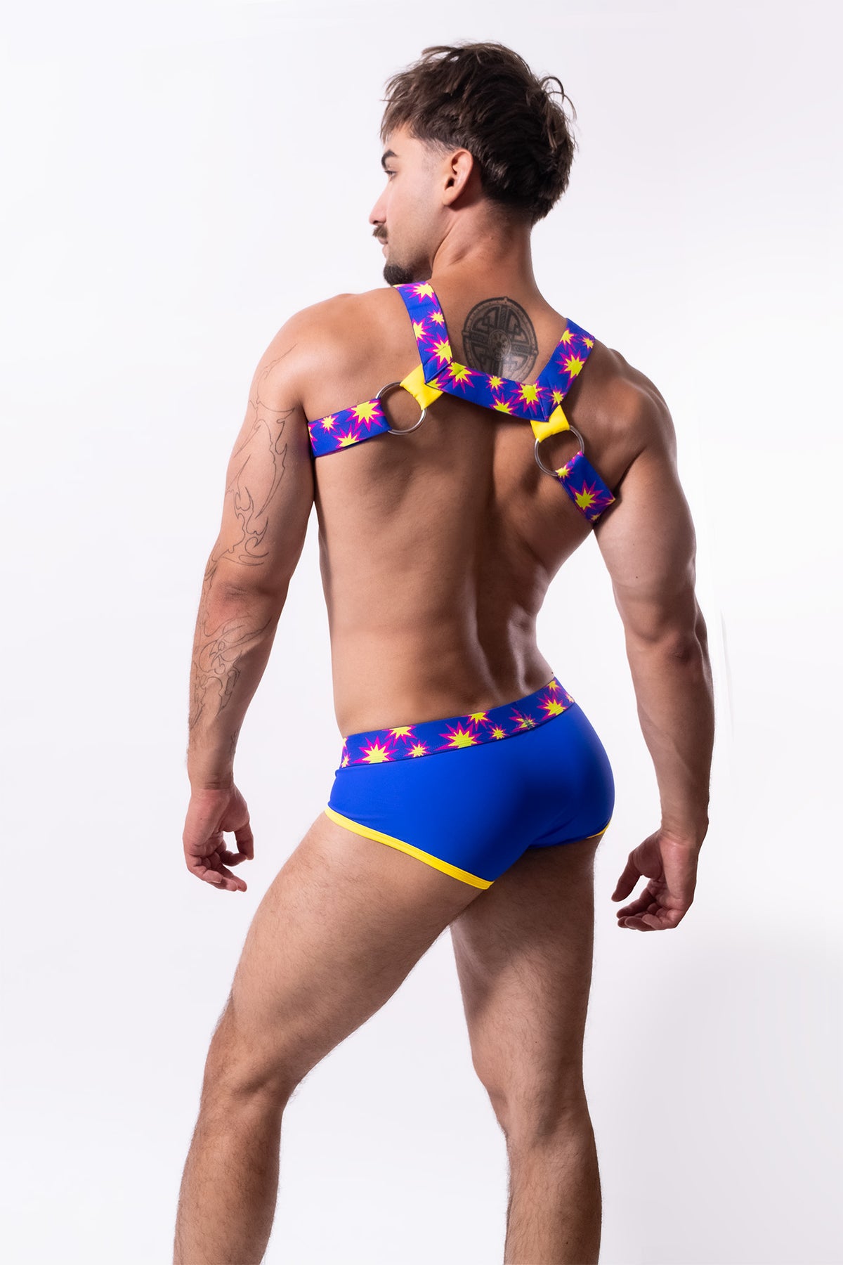 Kaboom Brief | BLUE/YELLOW/FUSCHIA