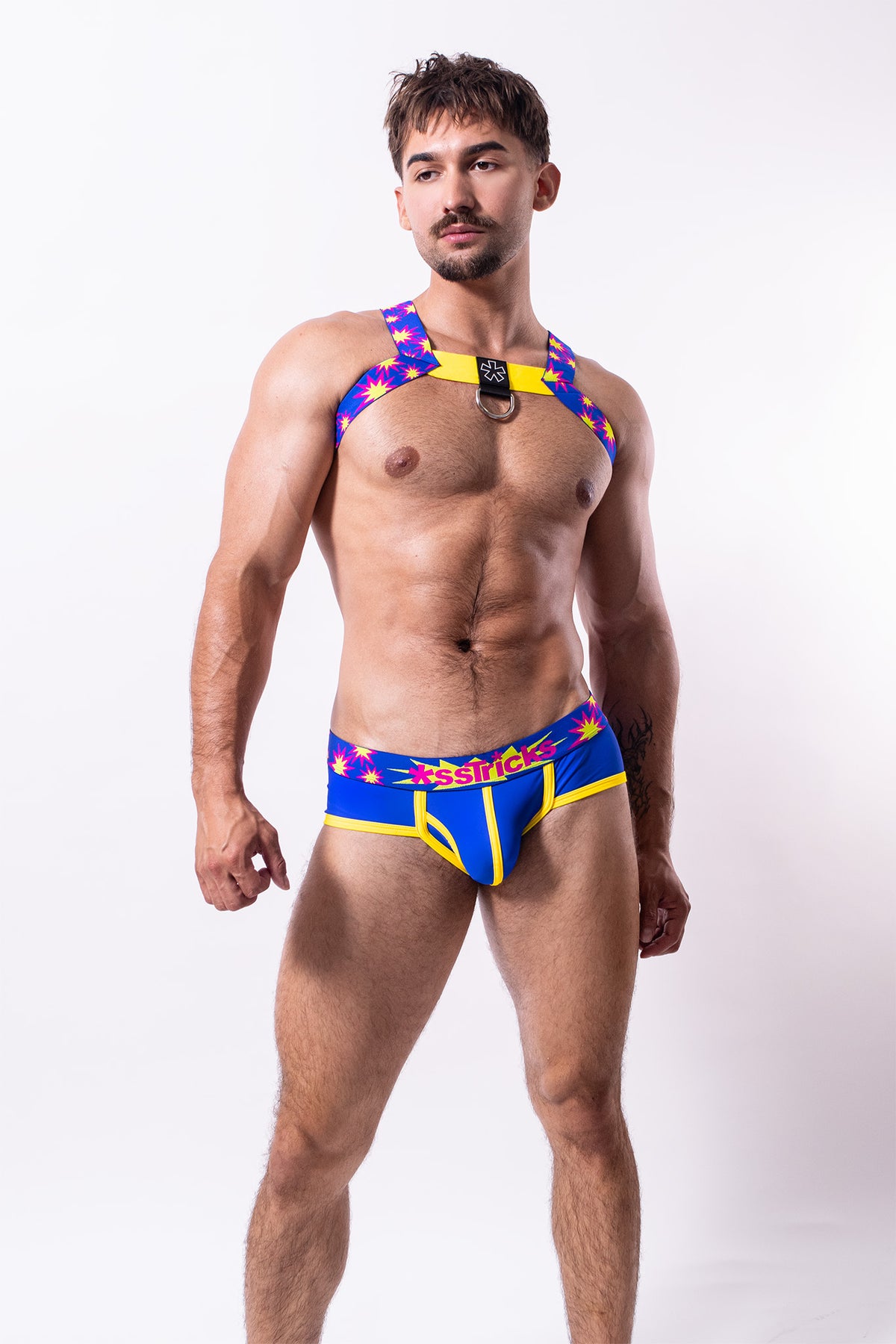 Kaboom Brief | BLUE/YELLOW/FUSCHIA