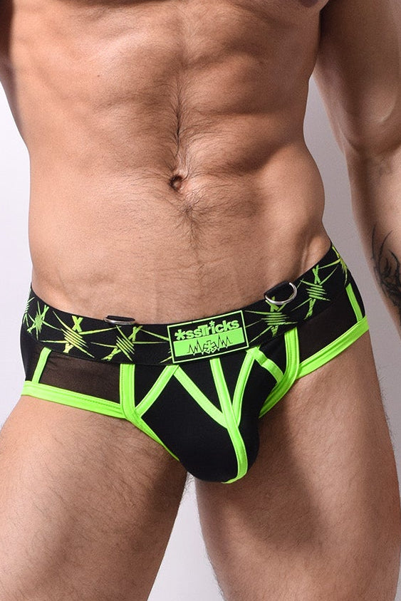 Stinger Brief | NEON GREEN/BLACK