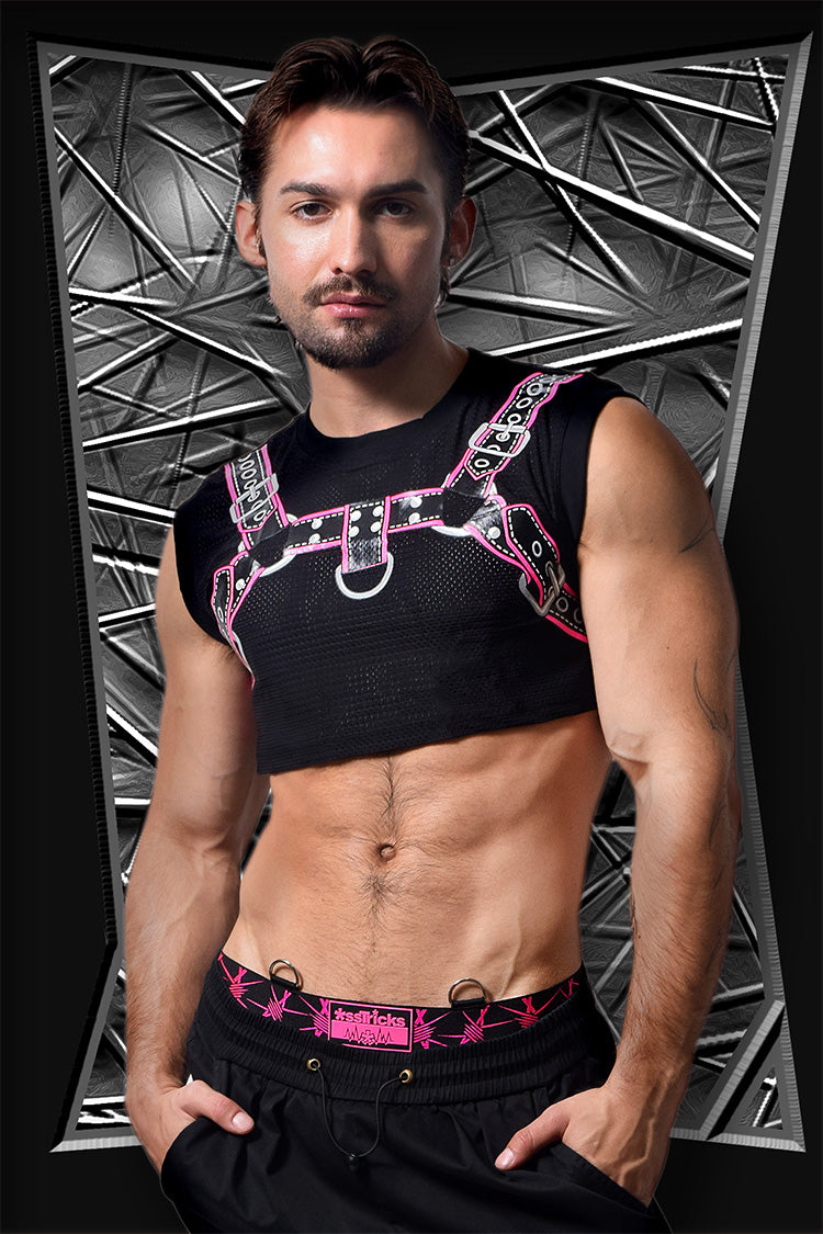 Harness Crop Top | PINK