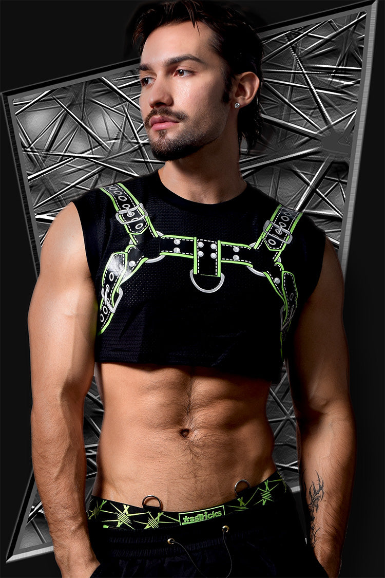 Harness Crop Top | GREEN