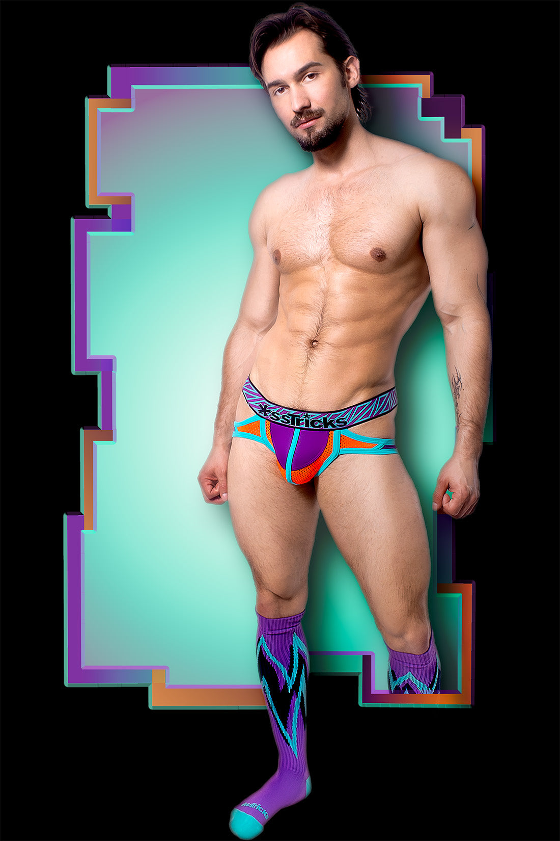 Prismatik Brief | Purple/Teal/Orange