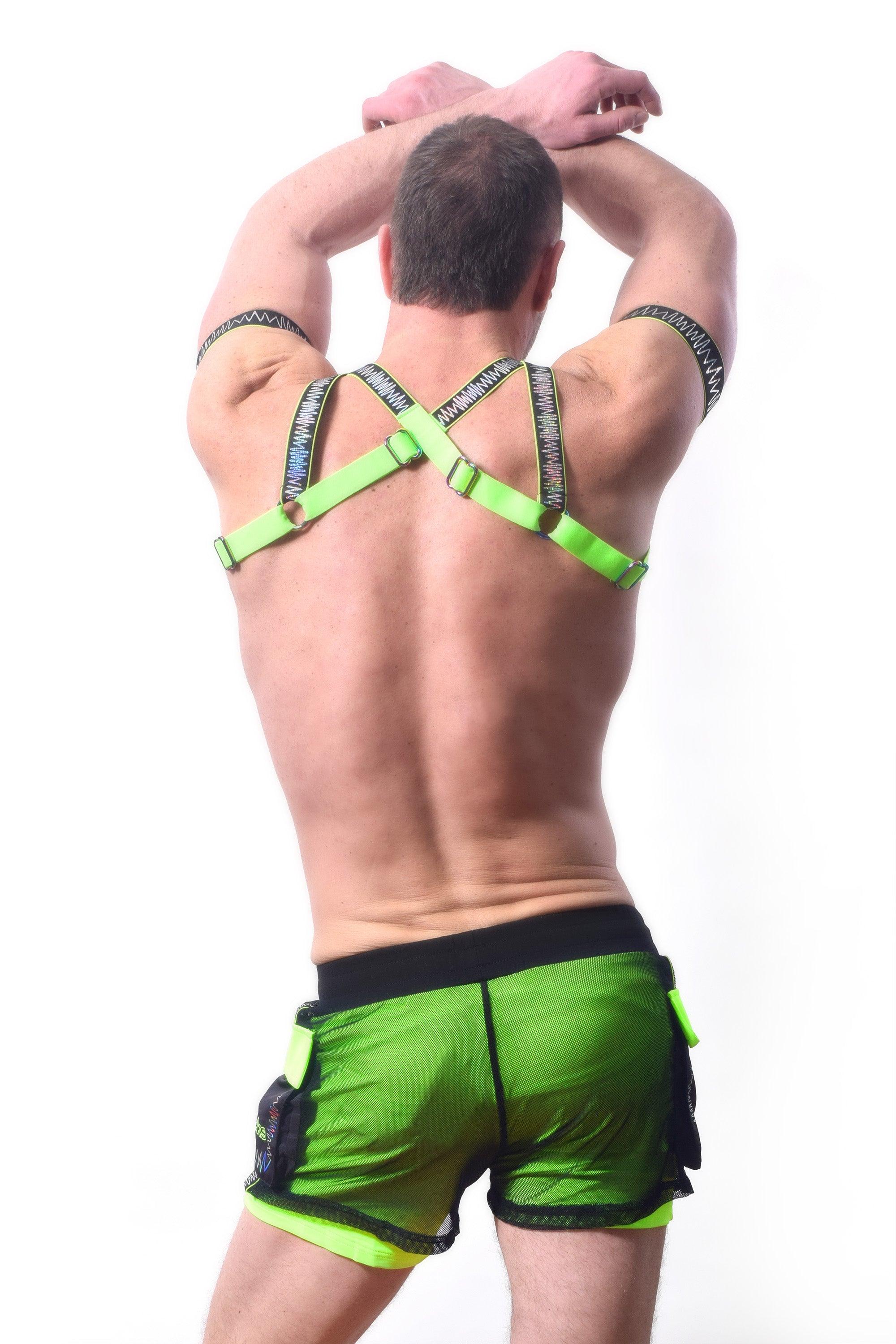 ELECTRO CARGO SHORTS | NEON GREEN