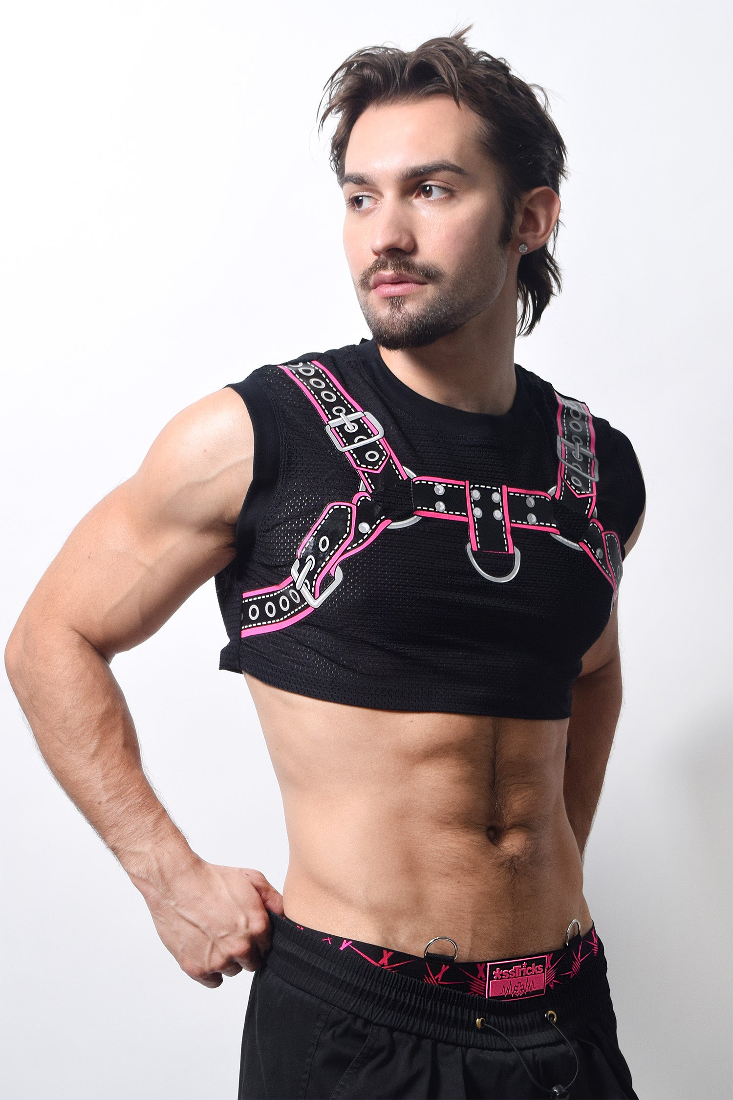 Harness Crop Top | PINK