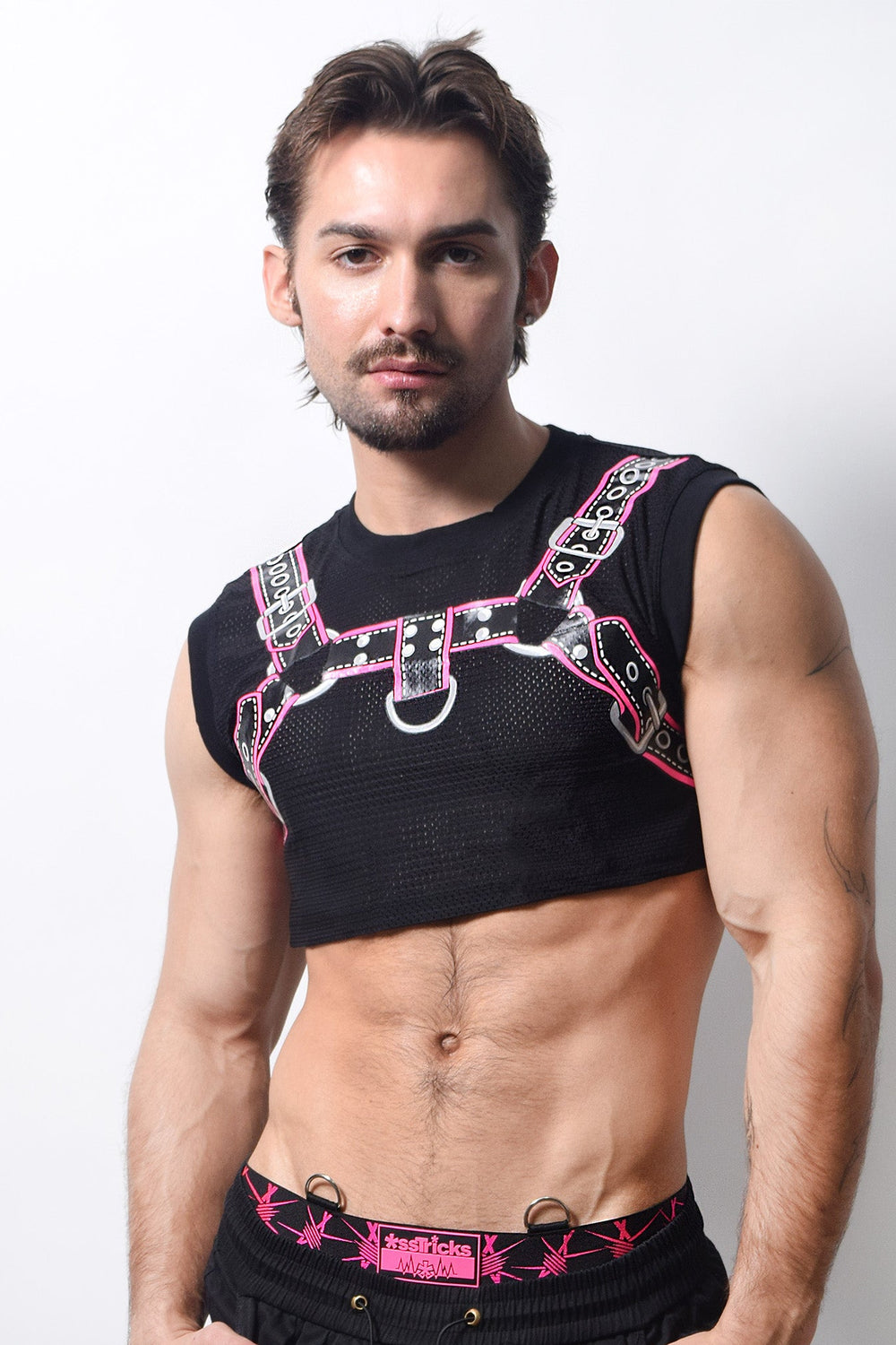 Harness Crop Top | PINK
