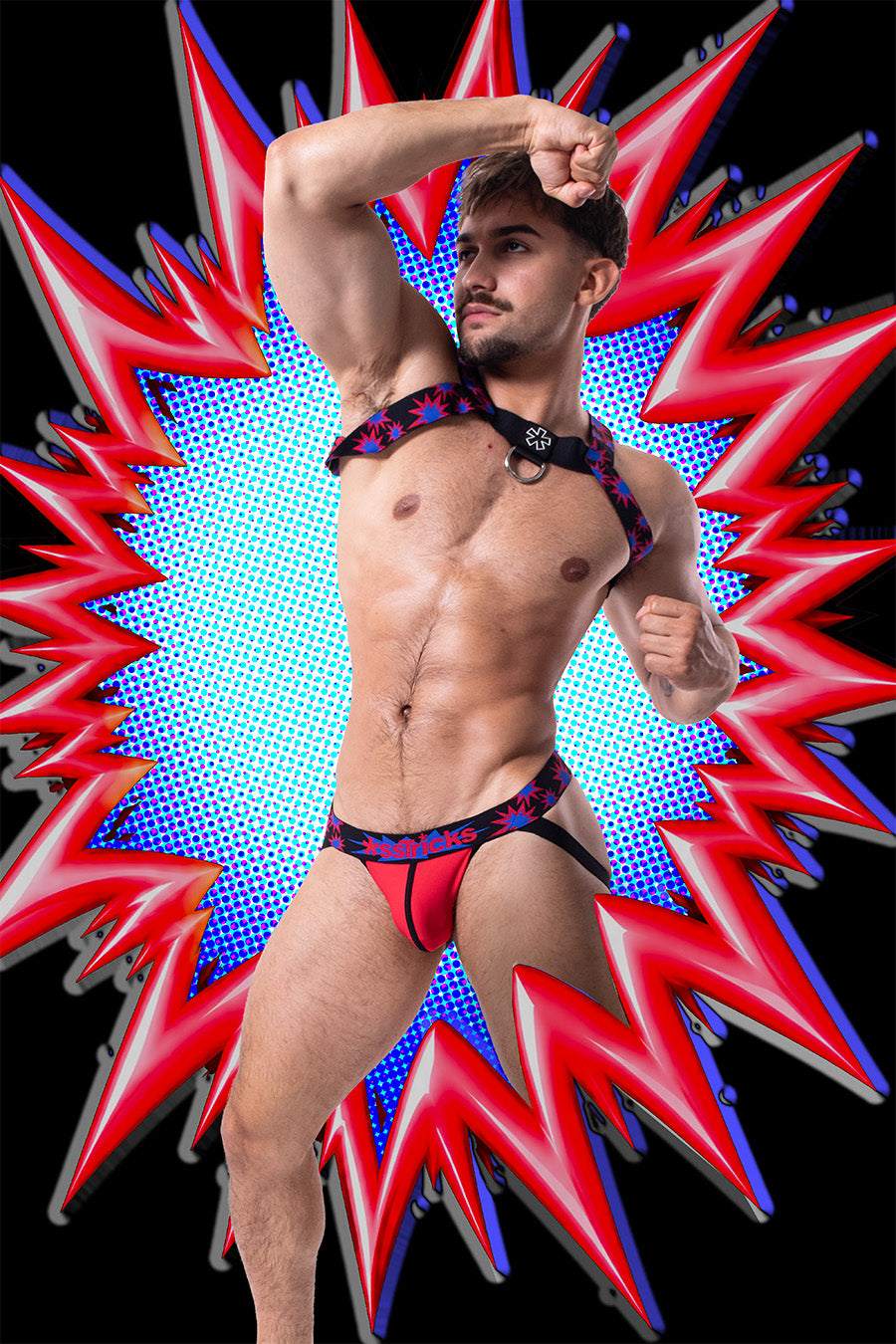 Kaboom Jock | RED/BLUE/BLACK