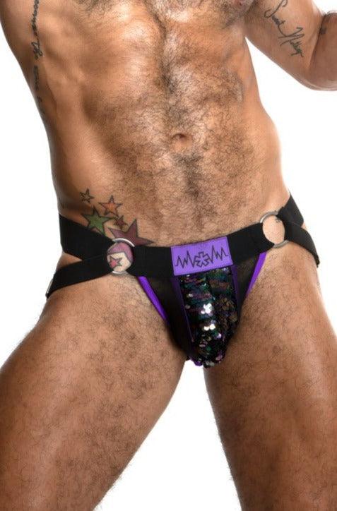 SEQUIN JOCKSTRAP  | Amethyst