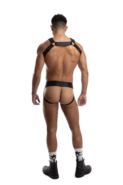LUXE ATHLETIC JOCK | Black Satin