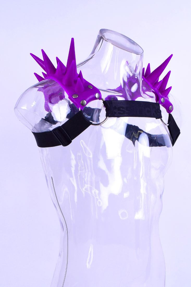 Blades Spiked Harness | Purple