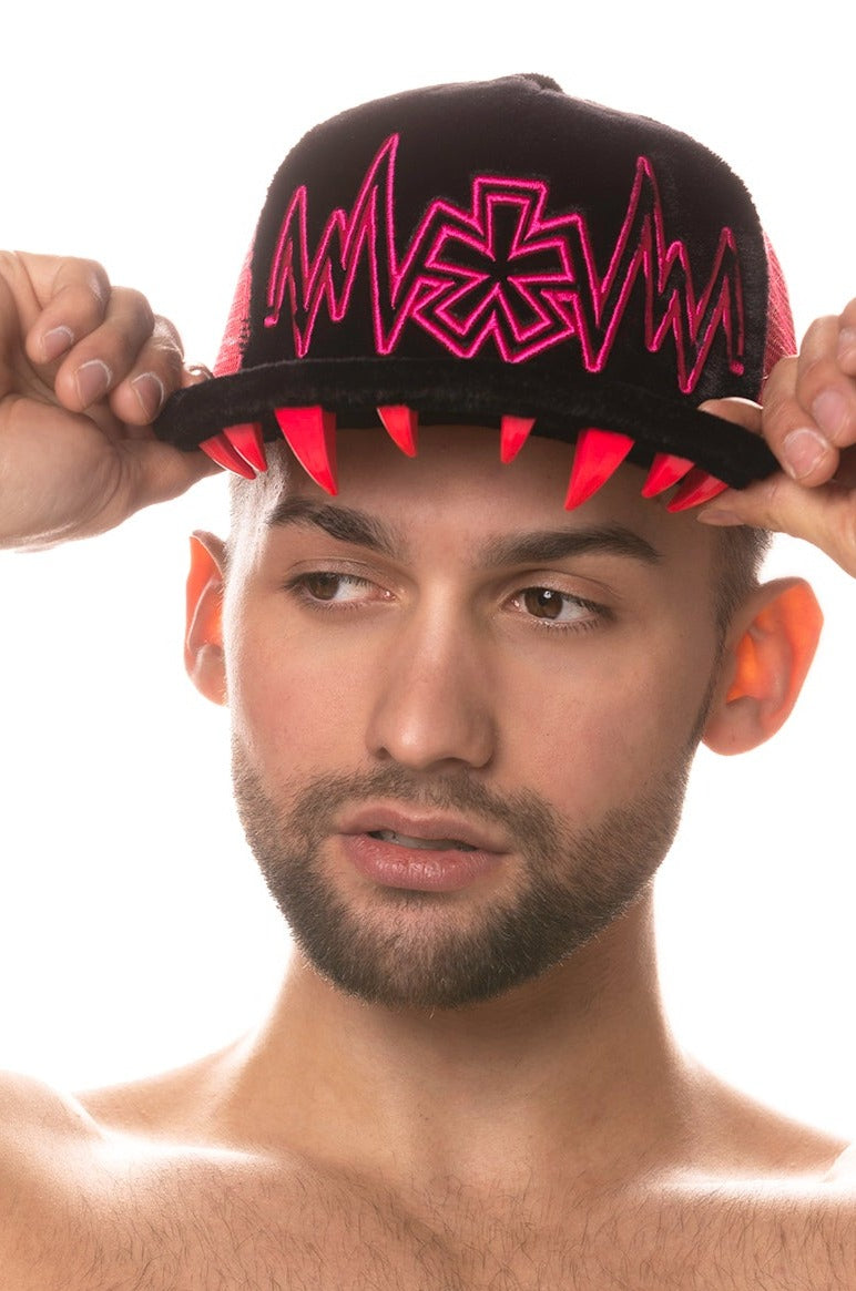 Spike Plush Hat | NEON PINK