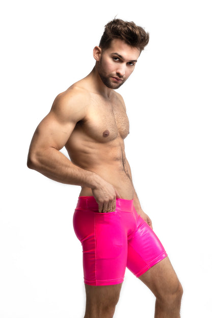 Joggers with Pocket | Neon Pink