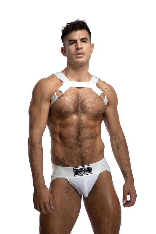 Luxe Satin Harness | White