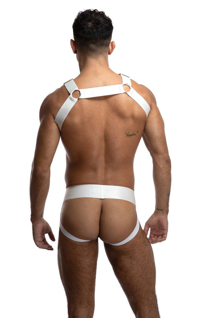 Luxe Satin Harness | White