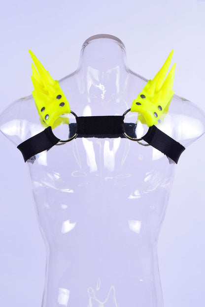 Blades | Spiked Harness | Neon Yellow